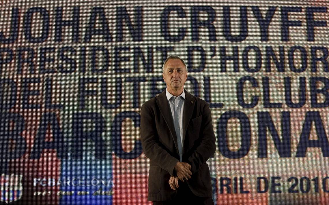 Cruyf en conferencia en Barcelona FC