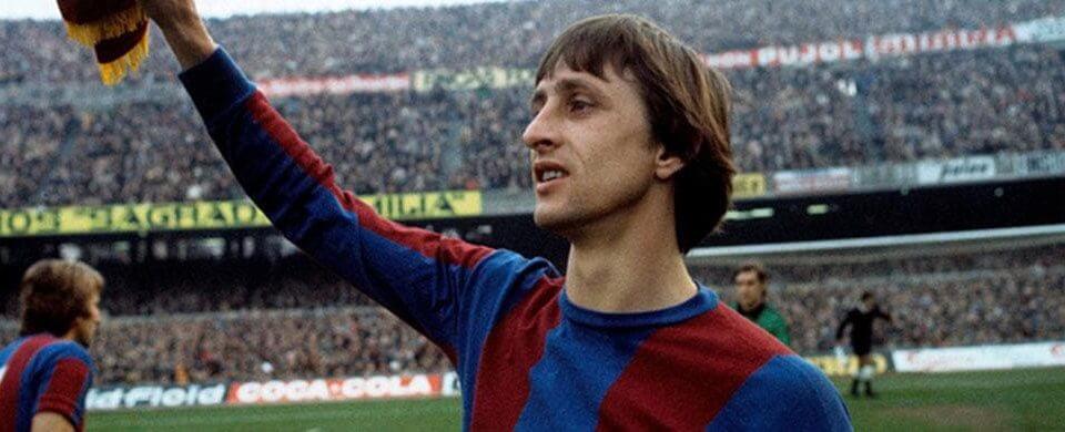 Cruyff jugador de Barcelona