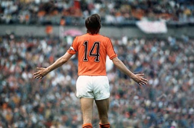 Cruyff jugador de Holanda