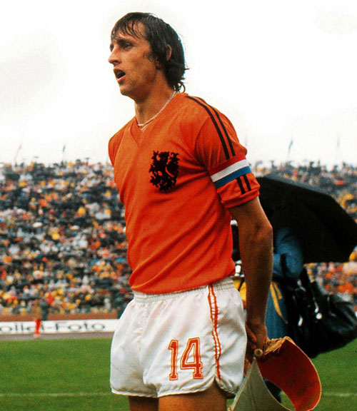 Cruyff jugador de Holanda