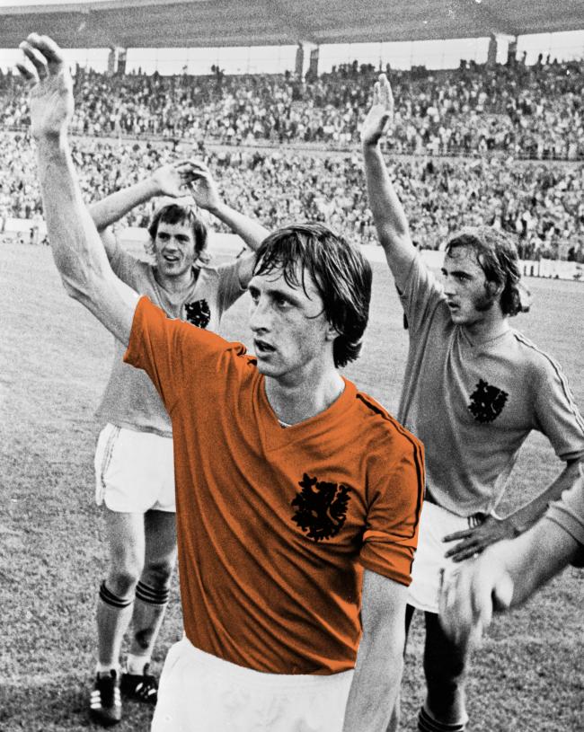 Cruyff jugador de Holanda